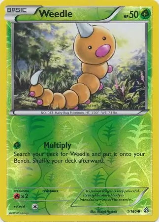 Primal Clash Weedle #1/160 reverse holo