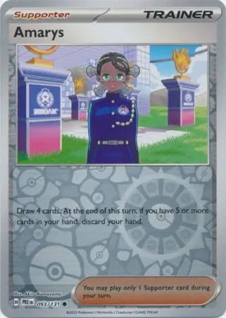 Prismatic Evolutions Amarys #093/131 reverse holo