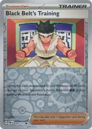Prismatic Evolutions Black Belt's Training #096/131 reverse holo