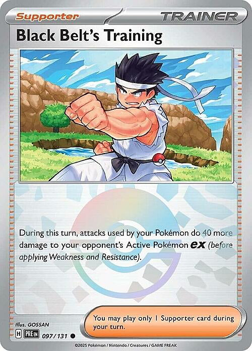 Prismatic Evolutions Black Belt's Training #097/131 Pokéball