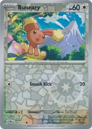 Prismatic Evolutions Buneary #083/131 reverse holo