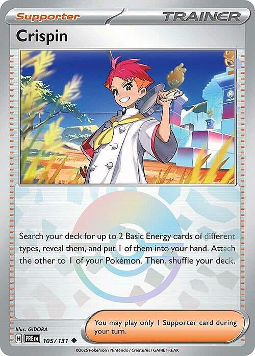 Prismatic Evolutions Crispin #105/131 Pokéball