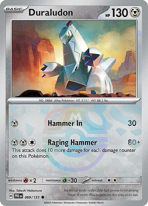 Prismatic Evolutions Duraludon #069/131 Masterball