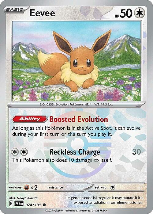 Prismatic Evolutions Eevee #074/131 Pokéball