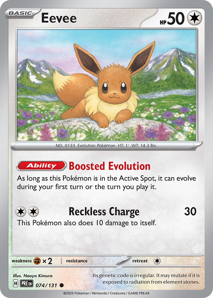 Prismatic Evolutions Eevee #074/131