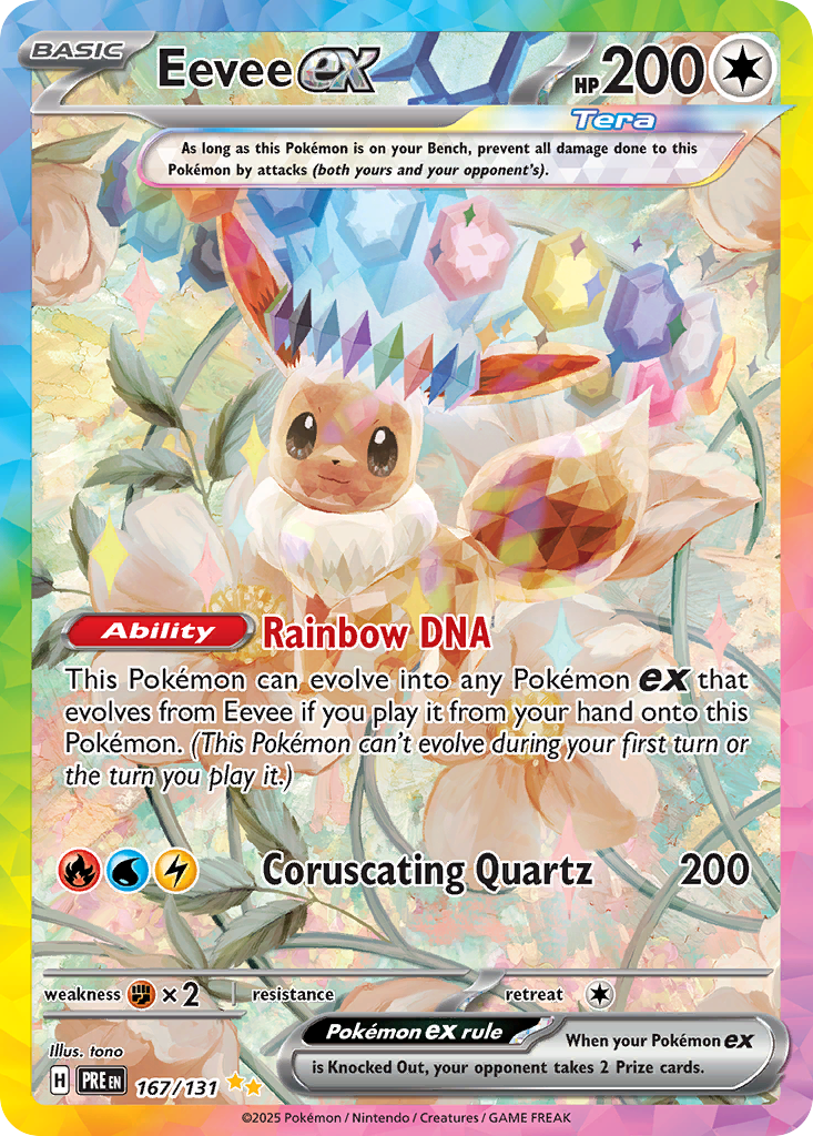 Prismatic Evolutions Eevee ex #167/131