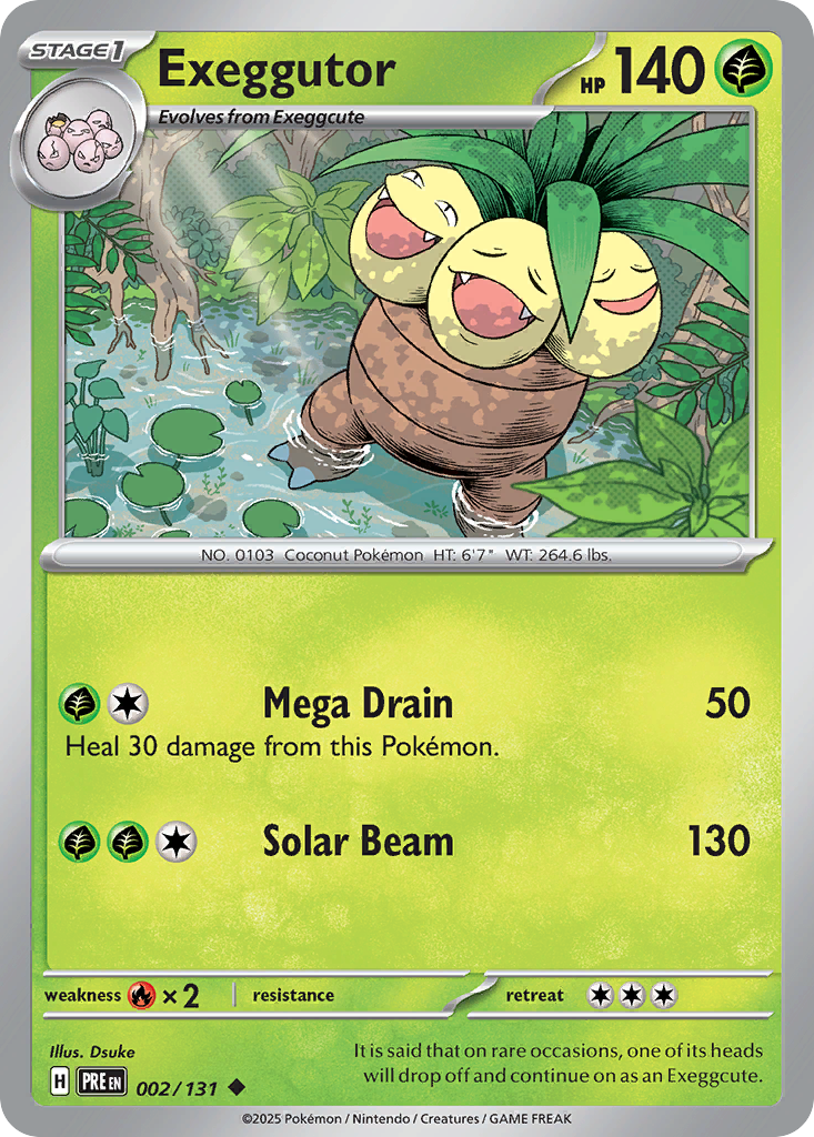 Prismatic Evolutions Exeggutor #002/131