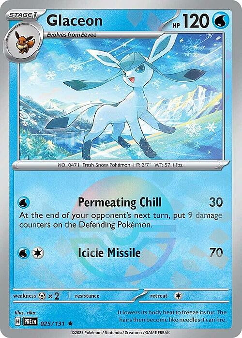 Prismatic Evolutions Glaceon #025/131 Pokéball