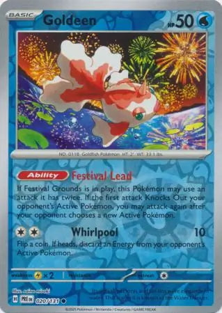 Prismatic Evolutions Goldeen #020/131 reverse holo