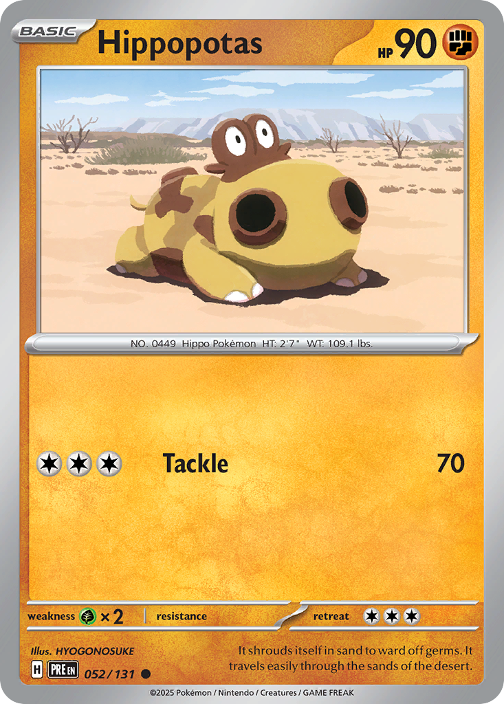 Prismatic Evolutions Hippopotas #052/131