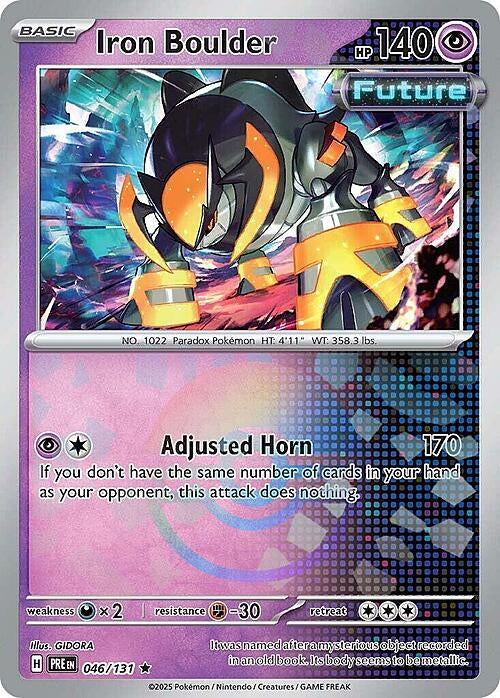 Prismatic Evolutions Iron Boulder #046/131 Pokéball