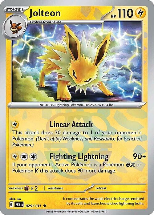 Prismatic Evolutions Jolteon #029/131 Masterball