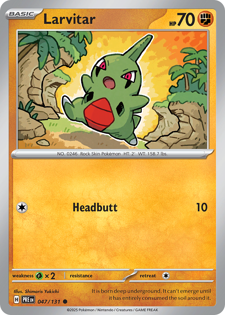 Prismatic Evolutions Larvitar #047/131