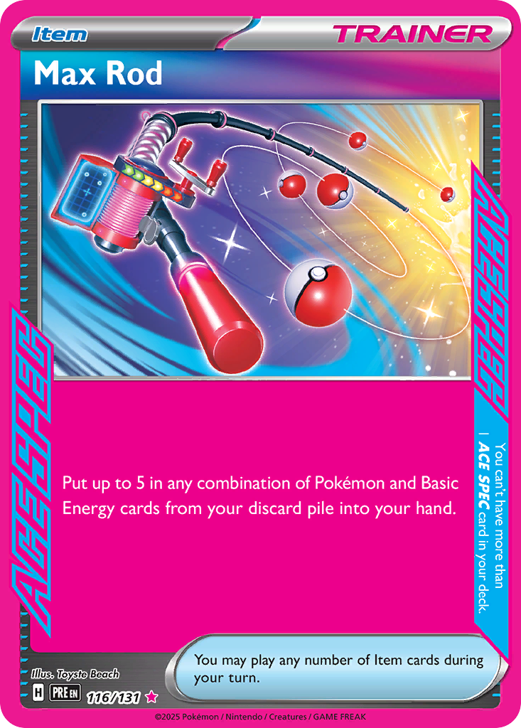 Prismatic Evolutions Max Rod #116/131