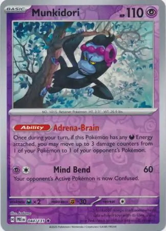 Prismatic Evolutions Munkidori #044/131 reverse holo