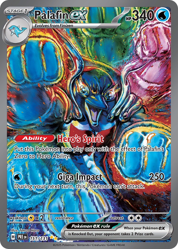 Prismatic Evolutions Palafin ex #151/131