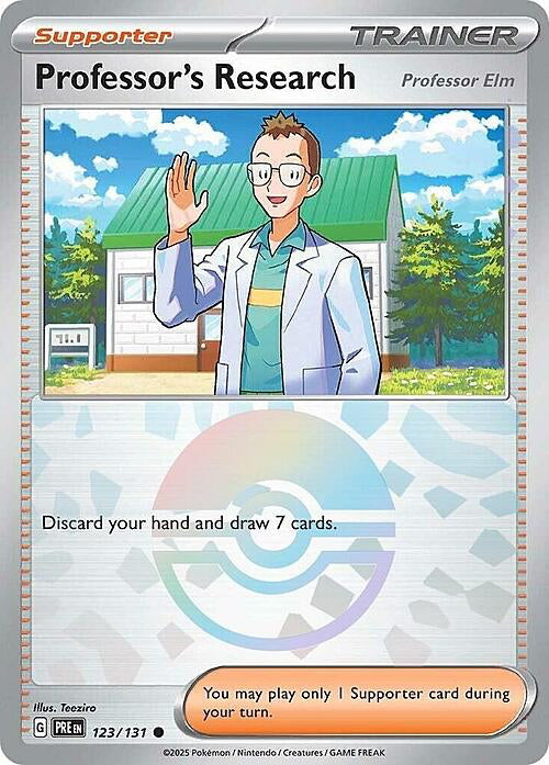 Prismatic Evolutions Professor Elm #123/131 Pokéball