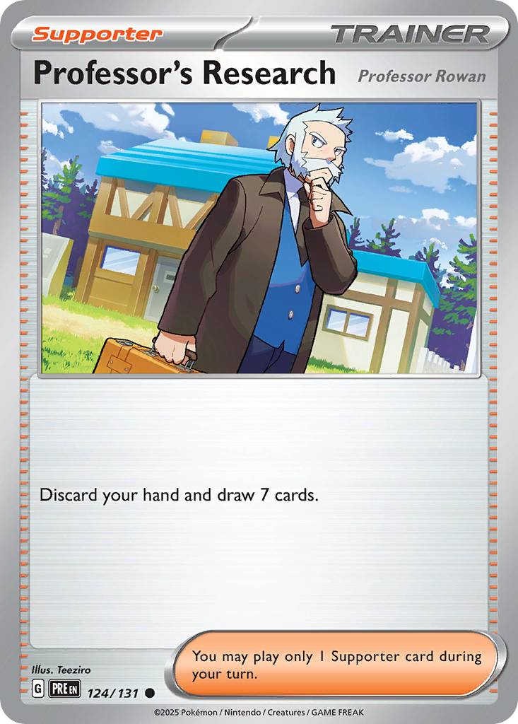 Prismatic Evolutions Professor Rowan #124/131