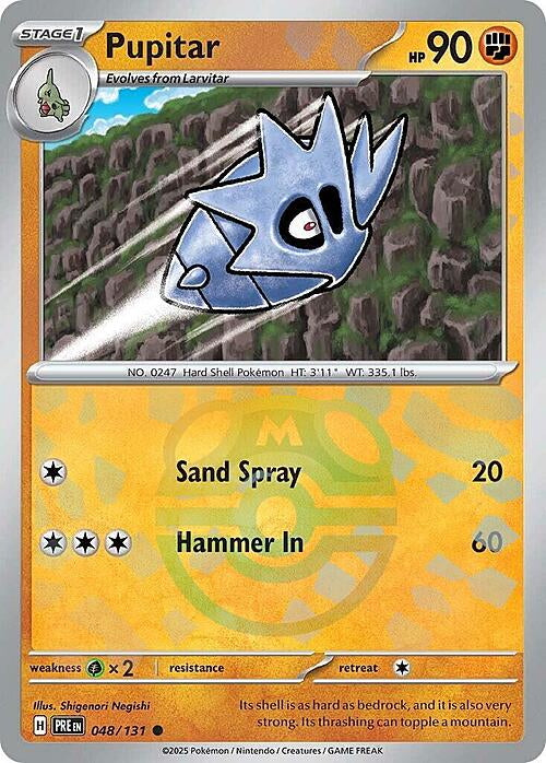 Prismatic Evolutions Pupitar #048/131 Masterball