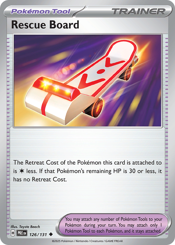 Prismatic Evolutions Rescue Board #126/131