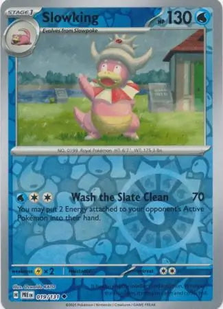 Prismatic Evolutions Slowking #019/131 reverse holo