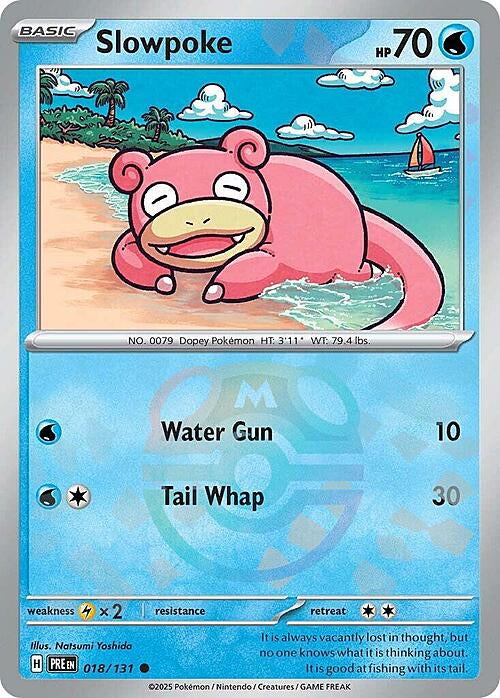 Prismatic Evolutions Slowpoke #018/131 Masterball