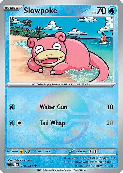 Prismatic Evolutions Slowpoke #018/131 Pokéball