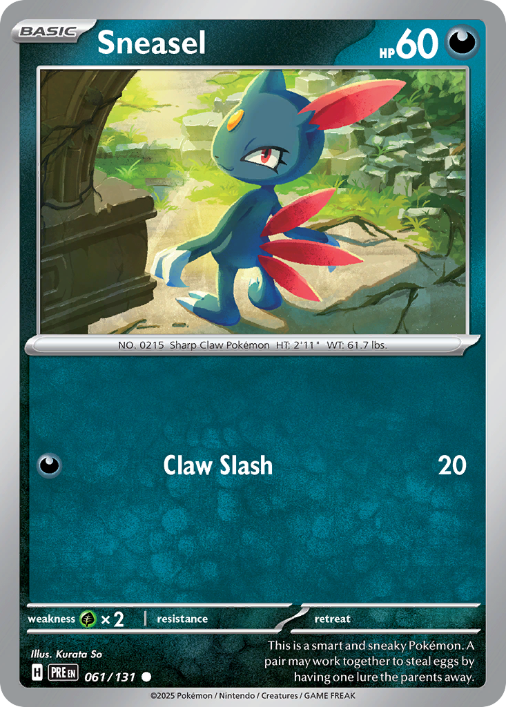 Prismatic Evolutions Sneasel #061/131