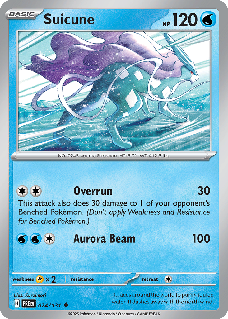 Prismatic Evolutions Suicune #024/131