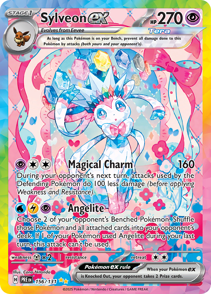 Prismatic Evolutions Sylveon ex #156/131