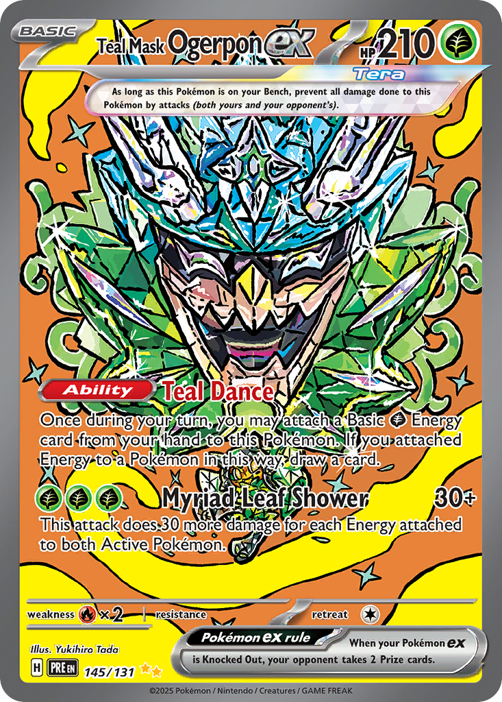Prismatic Evolutions Teal Mask Ogerpon ex #145/131