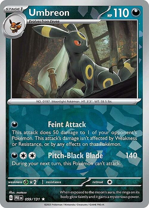Prismatic Evolutions Umbreon #059/131 Masterball