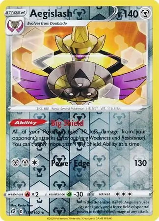 Rebel Clash Aegislash #135/192 reverse holo