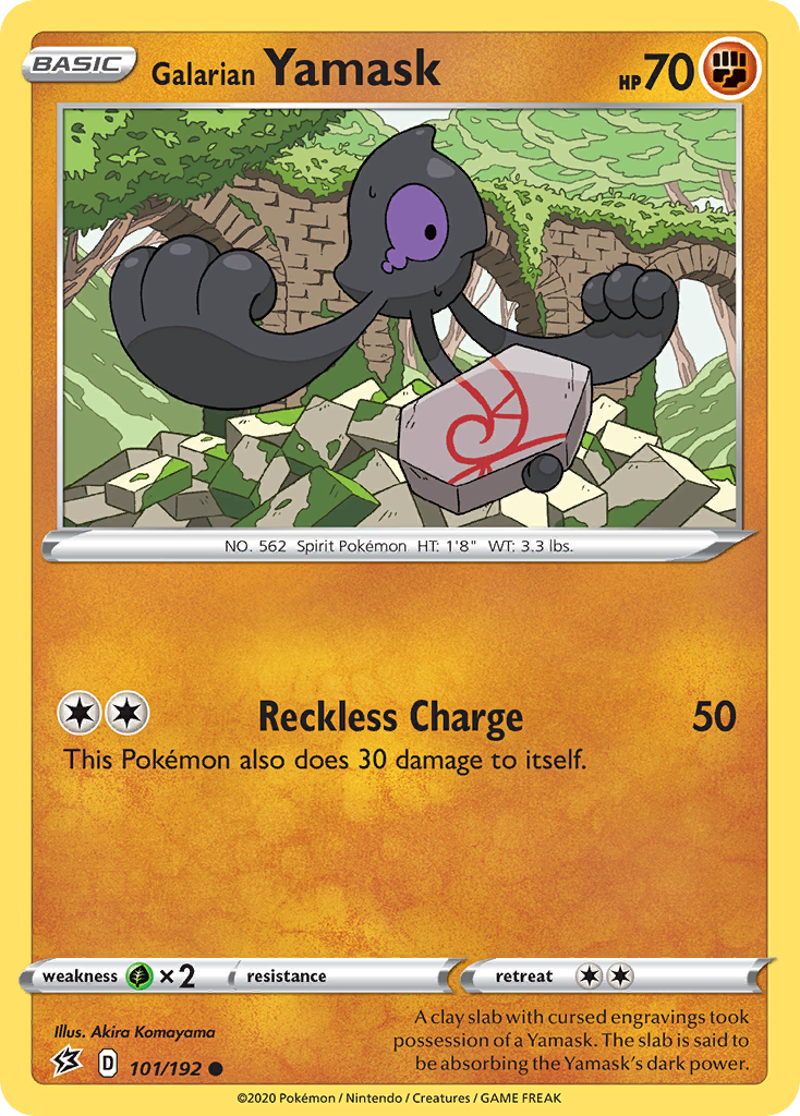 Rebel Clash Galarian Yamask #101/192