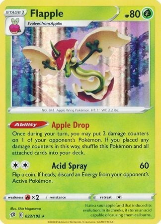 Rebel Clash Holo Flapple #22/192