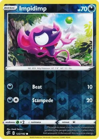 Rebel Clash Impidimp #123/192 reverse holo
