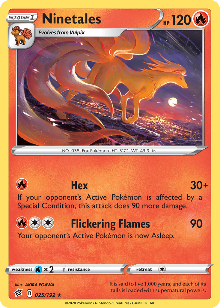 Rebel Clash Ninetales #25/192
