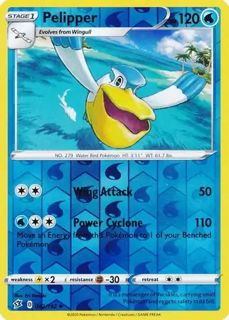Rebel Clash Pelipper #42/192 reverse holo