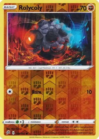 Rebel Clash Rolycoly #105/192 reverse holo