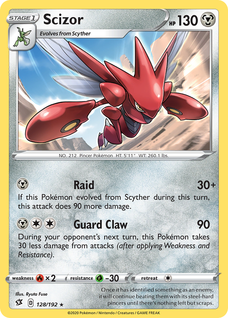 Rebel Clash Scizor #128/192