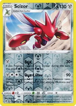 Rebel Clash Scizor #128/192 reverse holo