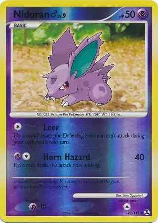 Rising Rivals Nidoran M #72/111 reverse holo