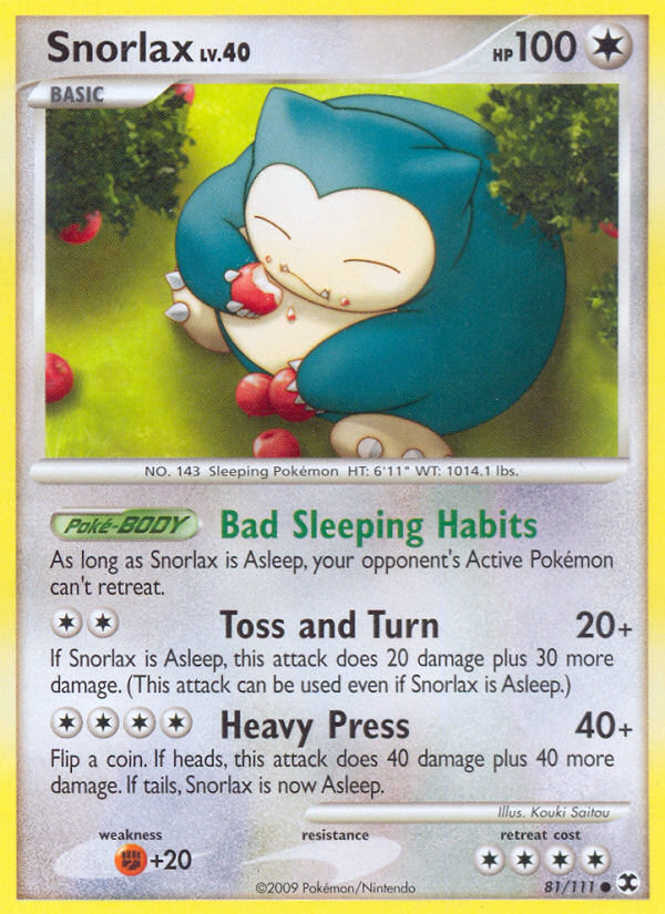 Rising Rivals Snorlax #81/111