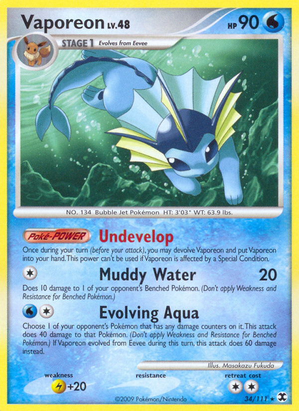 Rising Rivals Vaporeon #34/111