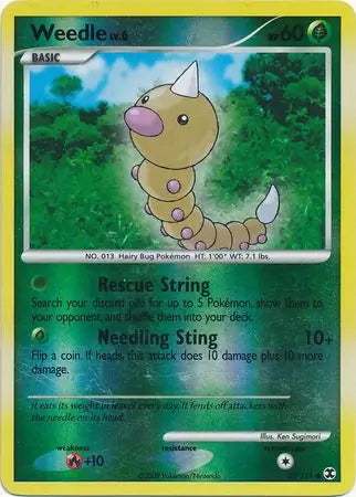 Rising Rivals Weedle #86/111 reverse holo