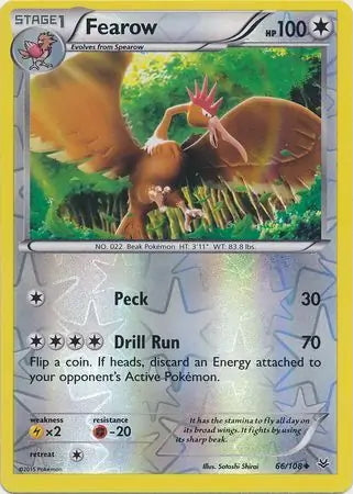 Roaring Skies Fearow #66/108 reverse holo