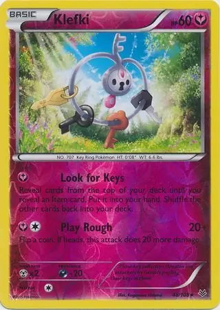 Roaring Skies Klefki #48/108 reverse holo