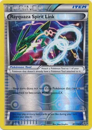 Roaring Skies Rayquaza Spirit Link #87/108 reverse holo