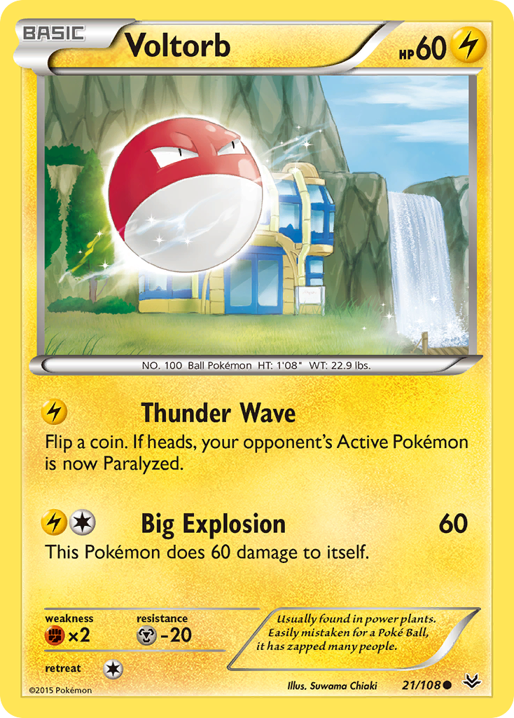Roaring Skies Voltorb #21/108