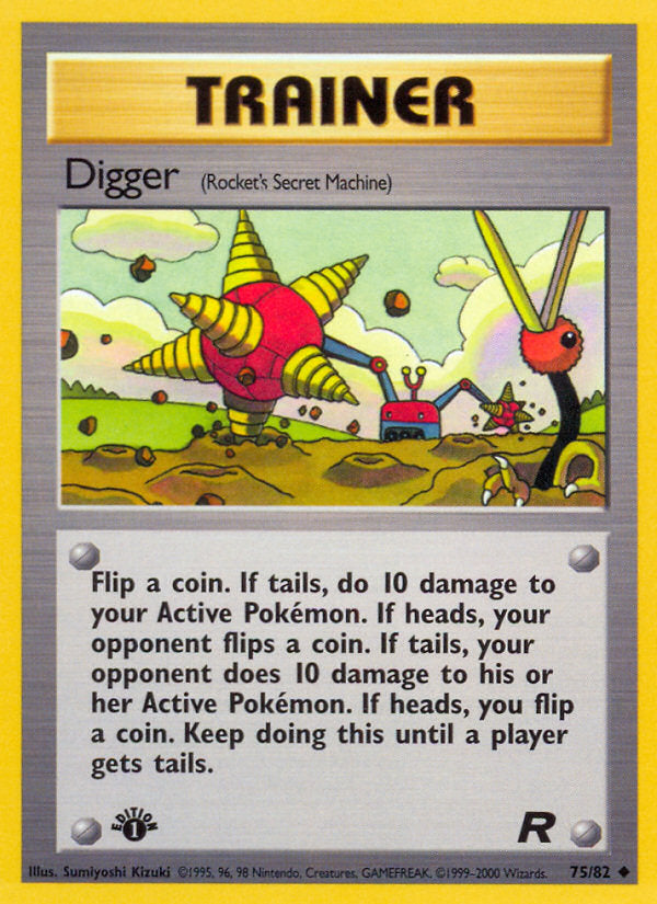 Rocket set Digger #75/82 first edition